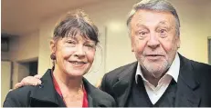  ?? FOTO: BAUER ?? Das Schauspiel­erehepaar Günter Lamprecht und Claudia Amm.