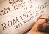  ??  ?? Above: the value of Burgundy’s DRC continues to rise, with strong trading on the Liv-ex platform