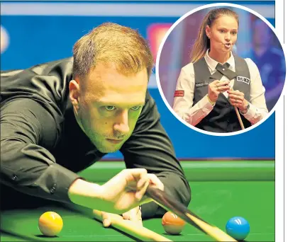  ?? ?? Judd Trump and Reanne Evans (inset) will play in the inaugural World Mixed Doubles