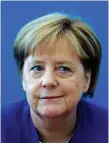  ??  ?? Angela Merkel had crisis talks with German interior minister
