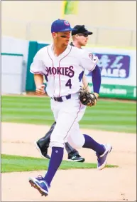  ?? Courtesy of Tennessee Smokies ?? Zack Short leads all Southern League shortstops with 13 homers, 49 RBIs and 24 doubles with the Tennessee Smokies, Double- A affiliate of the Cubs.