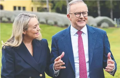  ?? ?? Prime Minister Anthony Albanese and fiancee Jodie Haydon.