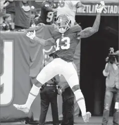  ?? Seth Wenig Associated Press ?? WIDE RECEIVER Odell Beckam, shown celebratin­g a touchdown, is among the Rams’ concerns when they face the New York Giants.