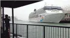  ??  ?? Hong Kong’s old airport, Kai Tak, was turned into a cruise terminal.
2014 PHOTO BY VINCENT YU/AP