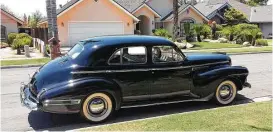  ??  ?? Burch has learned that his Buick was built in October, 1940, in Flint, Michigan, and that until the trip to California the Buick had always been in Minnesota.