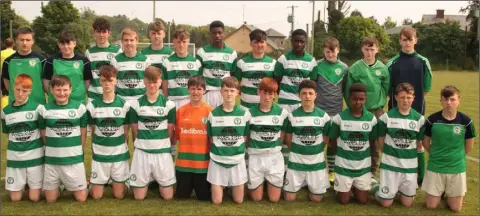  ??  ?? The defeated finalists from Shamrock Rovers.