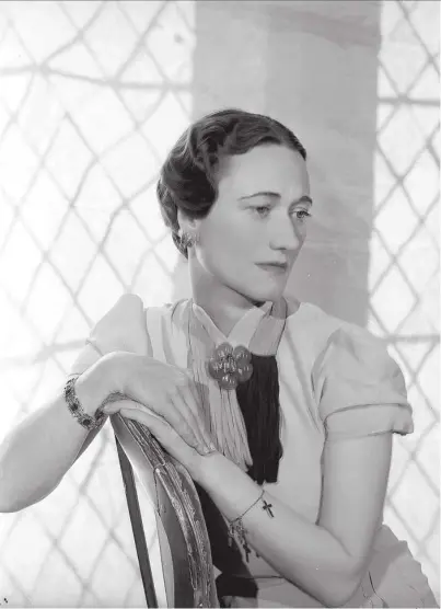  ?? CECIL BEATON /SOTHEBY’S ?? Wallis Simpson, una de las mujeres que hizo temblar los cimientos de la monarquía británica