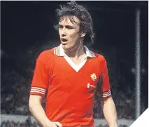  ??  ?? ■
Sammy McIlroy in the 1976 FA Cup Final.