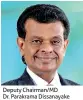  ??  ?? Deputy Chairman/md Dr. Parakrama Dissanayak­e