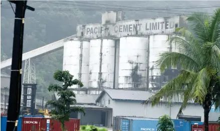  ?? Photo: Ronald Kumar. ?? Pacific Cement Limited factory in Lami.