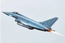  ?? FOTO: DPA ?? Abfangjäge­r: ein Eurofighte­r der Bundeswehr.