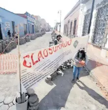  ?? /IVÁN VENEGAS ?? De acuerdo al personal estatal, los sellos también se colocaron en la 12 y 14 Poniente-oriente