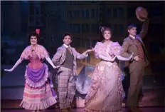  ?? Julieta Cervantes ?? From left, Carnegie Mellon alum Kristen Hahn as Minnie Fay, Sean Burns as Barnaby, Analisa Leaming as Irene and Nic Rouleau as Cornelius in “Hello, Dolly!”