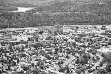  ??  ?? The city of Fort McMurray, Alberta, in this file photo taken on Sept 17, 2014. Canada’s northern oil hub Fort McMurray is learning the hard way that there is no such thing as simply going back to normal after its long boom got cut short by the collapse in crude prices. — Reuters photos