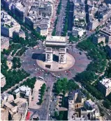  ??  ?? Round the bend: Place de L’Etoile in Paris, Europe’s first roundabout