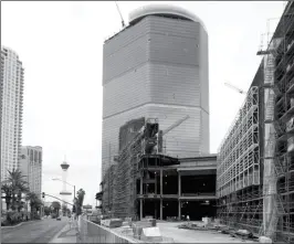  ?? ASSOCIATED PRESS ?? THIS OCT. 2009 FILE PHOTO Las Vegas. shows the stalled Fontainebl­eau Las Vegas casino-hotel project in