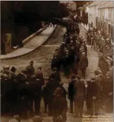  ??  ?? Funeral of Patrick Clancy, passing through Kanturk on its way to Kilfinane, Co Limerick.