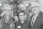  ??  ?? Sandra Hudson, left, Veronica Carroll and Bill Snell with the Children’s Health Foundation of Vancouver Island