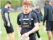  ??  ?? Simon Murray at training in St Andrews.