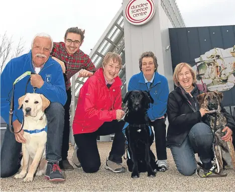  ??  ?? IN addition to the thousands of visitors it welcomes each year, Dundee Science Centre is now also welcoming the four-legged variety too.
The centre is opening its doors to Guide Dogs for the Blind, offering trainers and their dogs a multi-sensory...