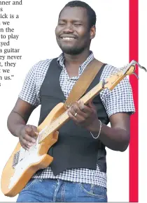  ??  ?? GOING GLOBAL: Garba Touré of Songhoy Blues in Manchester, Tennessee, last year