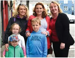  ?? ALL PHOTOS BY MICHELLE COOPER GALVIN ?? BELOW LEFT: Rose Cahillane, Ruby and Lily Courtney with Sadhbh O’Sullivan.