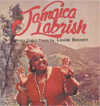  ?? Sangsters (above), Daniel Boud (below) ?? The cover of Louise Bennett’s 1966 collection of Jamaican-dialect poems, Jamaica Labrish, and Zahra Newman (below).