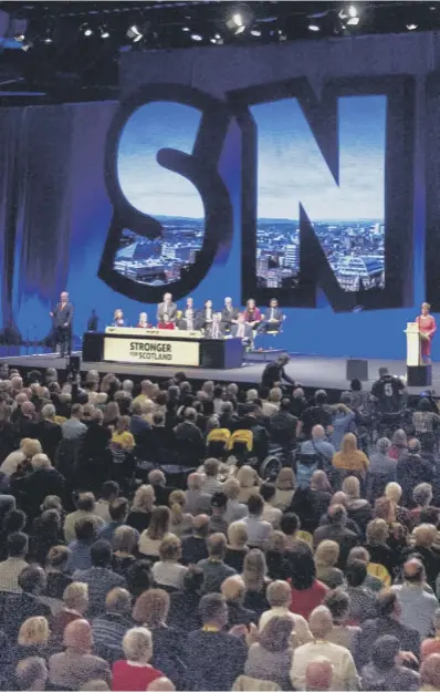  ??  ?? The SNP will today formally seek adopt a stand-alone Scottish currency as the party conference