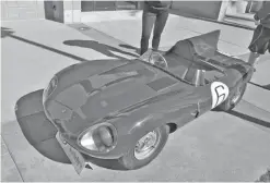  ?? ?? Car-crazy kids of any age would have loved this child’s size Jaguar D-type. It was hammered sold at $35,000.