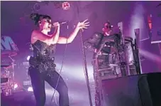  ?? Mat Hayward Getty Images ?? LUCIA CIFARELLI and the band KMFDM, seen here in Seatlle circa 2013, will be in Los Angeles this weekend for the festival.