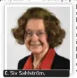  ??  ?? Siv Sahlström.