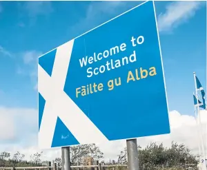  ??  ?? Gaelic translatio­ns are appearing on signs throughout the country, despite only 1% of our population being able to speak it.