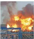  ?? FOTO: DPA ?? Am 17. Oktober 2016 hat es auf dem Areal des Chemiewerk­s eine verheerend­e Explosion gegeben.