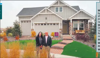  ?? ?? Oakwoodlif­e’s Danny Koskovich and Michelle Wilkerson show a ‘Haven’ ranch, similar to one nearby that will be ready for pre-holiday move-in at The Reserve. Below right, Farmhouse community center.