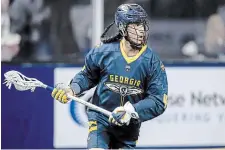  ?? GEORGIA SWARM ?? Georgia Swarm’s Lyle Thompson will visit Hamilton to face the Rock on Saturday at FirstOntar­io Centre.