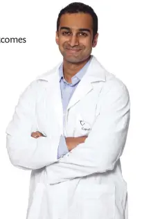  ?? QEII Foundation ?? Dr. Karthik Tennankore, newly appointed QEII Foundation Endowed Chair in Transplant­ation Research, is working to improve outcomes for nephrology and transplant patients.