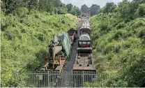  ?? ?? The current limit of the GWSR track just north of Broadway station, seen on August 8. Jack Boskett