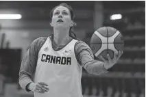  ?? GREG SOUTHAM/EDMONTON JOURNAL ?? Team Canada’s Kim Gaucher says the FIBA Americas is a prime tournament for Canada to thrive.