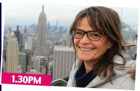  ??  ?? Still going strong: Jane in Times Square in the afternoon, left, and above, admiring the view 70 stories up at the Top Of The Rock 1.30PM