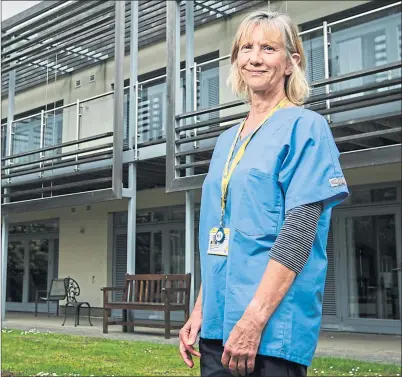  ??  ?? Barbara Stevenson at Marie Curie Hospice, Edinburgh, where she retires at the end of July after 40 years’ service
Andrew Cawley