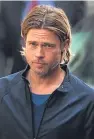  ??  ?? Actor Brad Pitt during filming of World War Z in Glasgow.