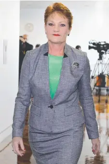  ?? KINGMAKER: Pauline Hanson’s party is tipped to poll well. ??