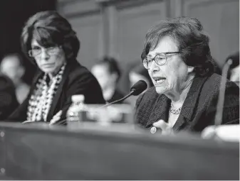  ?? Erin Schaff / New York Times ?? Rep. Nita Lowey, D-N.Y., chair of the House Appropriat­ions Committee, this week called for an impeachmen­t inquiry. She faces a liberal primary opponent in next year’s elections.
