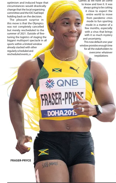  ??  ?? FRASER-PRYCE