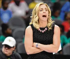  ?? HYOSUB SHIN/HSHIN@AJC.COM ?? Atlanta Dream coach Nicki Collen says there aren’t any “no-brainers” as far as the team’s options with the No. 3 overall pick in Thursday’s draft. Dallas holds the first two picks, and the Dream intend to have scenarios planned out depending on who Dallas takes.