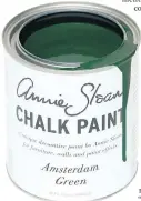  ?? ANNIE SLOAN ?? Annie Sloan product was inspired by the painted shutters and doors of Amsterdam.