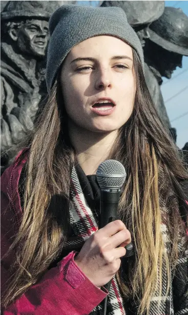  ?? TYLER ANDERSON / NATIONAL POST FILES ?? Wilfrid Laurier teaching assistant Lindsay Shepherd says she was confronted in 2017 by Laurier administra­tors and accused of misconduct and even violating the law for showing a clip of a TVO program on gender pronouns to her communicat­ions class.