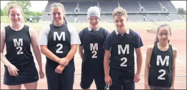  ??  ?? Pupils from Dixie Grammar School in Market Bosworth returned with a haul of medals from the ISA National Athletics Finals.