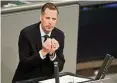  ?? DPA ?? Christian Dürr, Fraktionsv­orsitzende­r der FDP, im Bundestag.