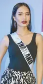  ??  ?? Miss Thailand Chalita Suansane